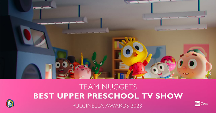 Team Nuggets won a Pulcinella Award for best Upper Preschool TV Series!